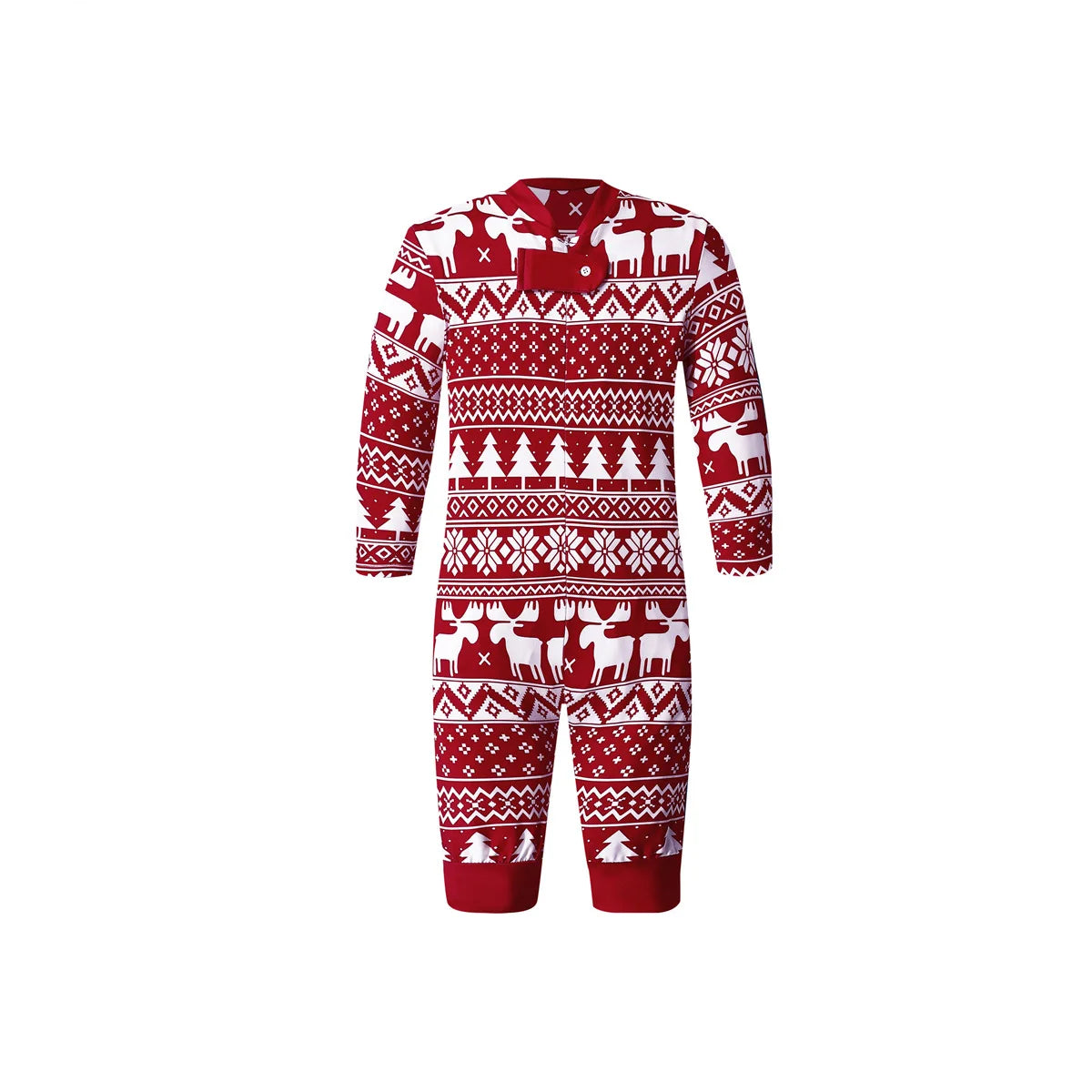 Pijama navideño familiar de manga larga