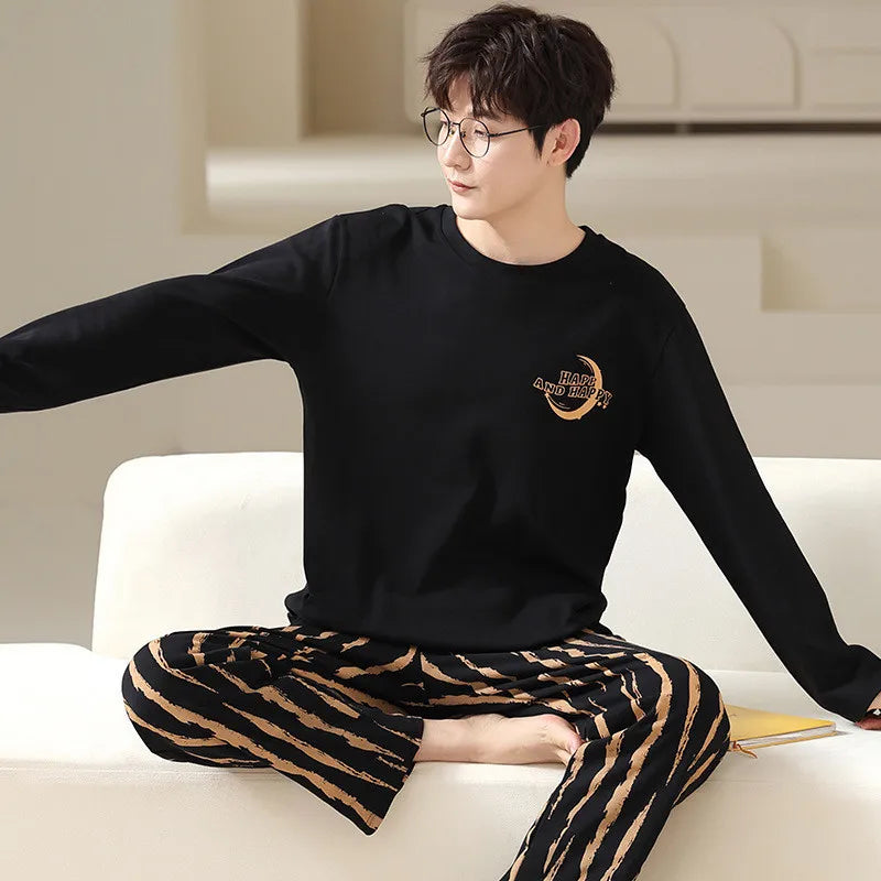 Pijama largo para hombre de estilo deportivo