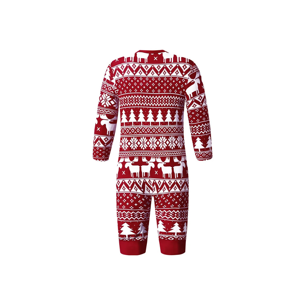 Pijama navideño familiar de manga larga