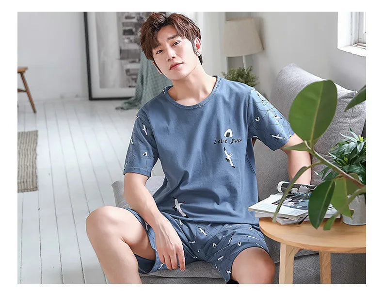 Pijama para hombre con diseños de osos y rayas