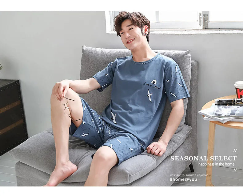 Pijama para hombre con diseños de osos y rayas