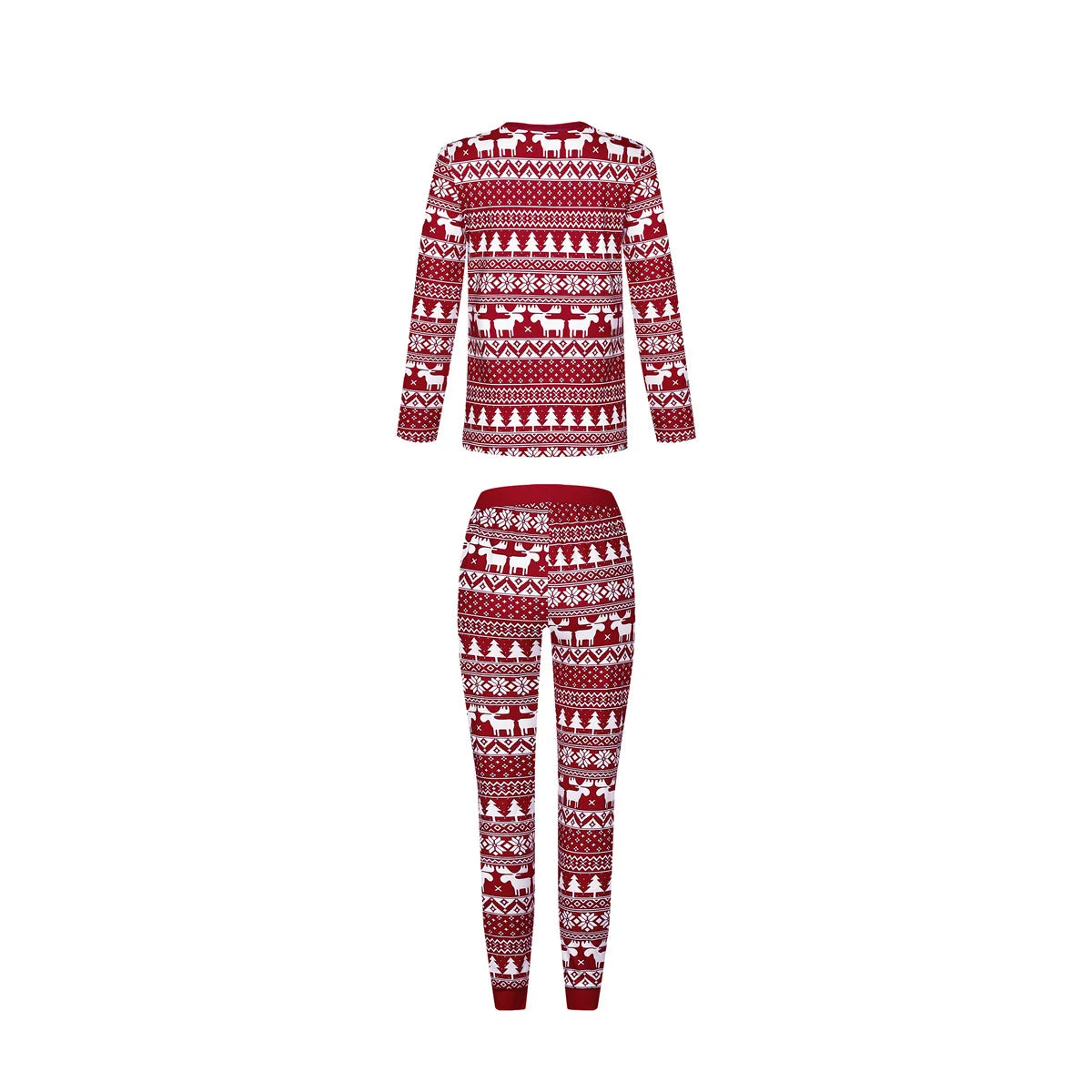 Pijama navideño familiar de manga larga