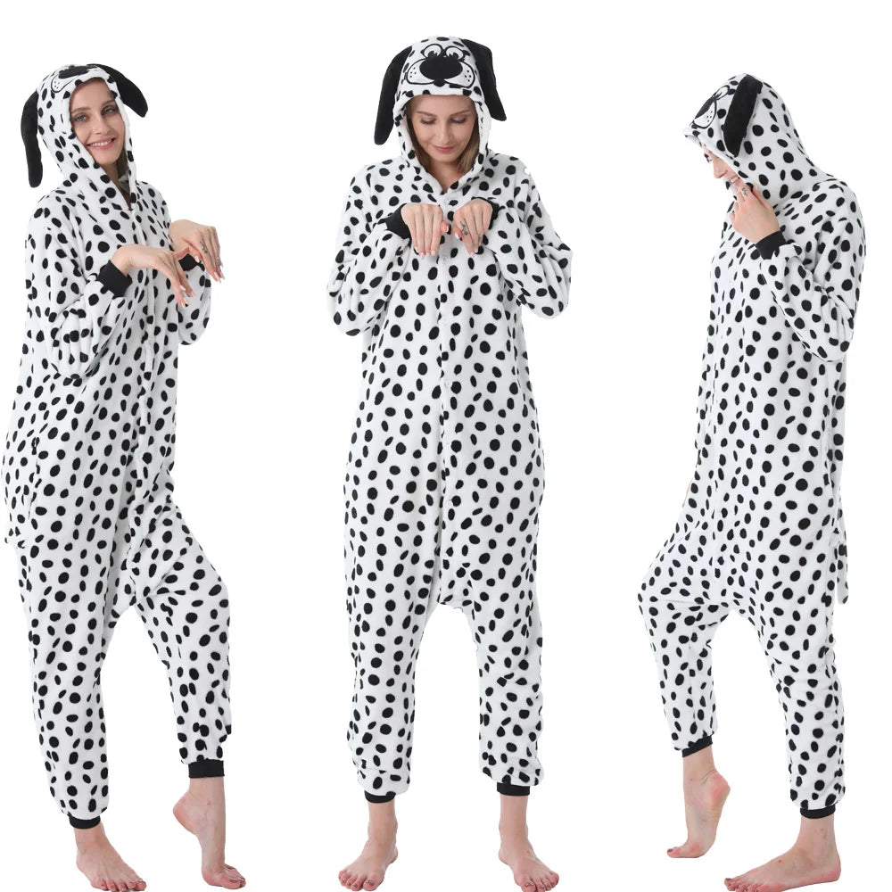 Enterito de dormir con capucha y diseño de animales