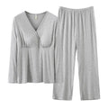 Pijama de maternidad y lactancia con mangas cortas