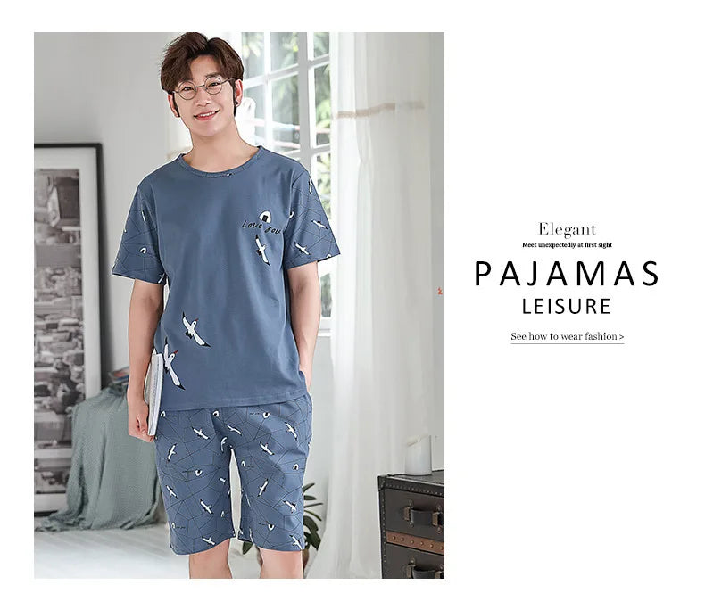 Pijama para hombre con diseños de osos y rayas