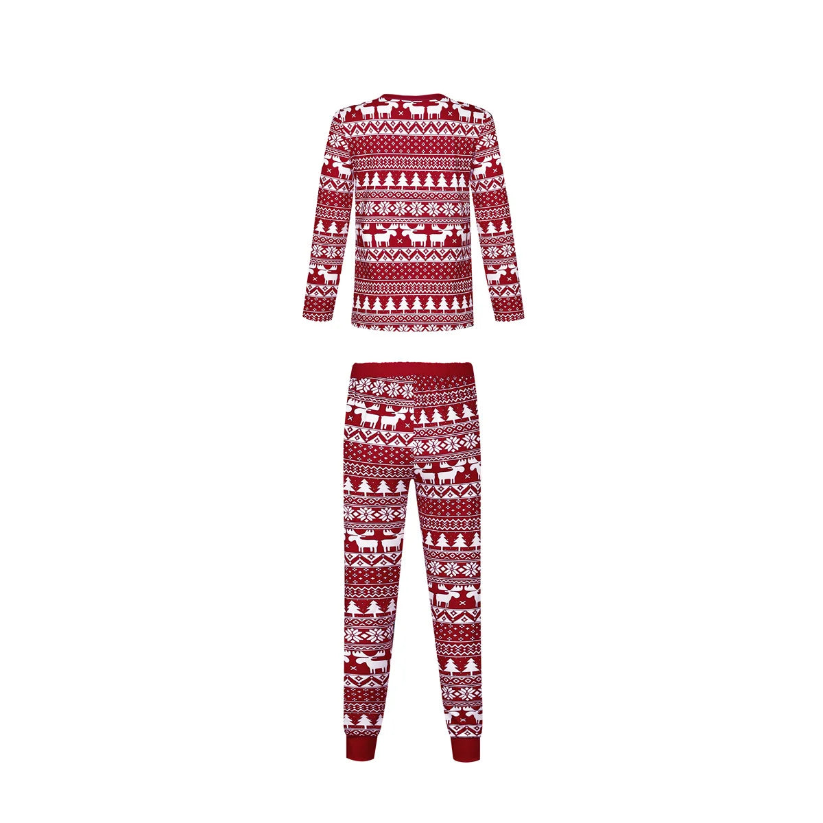 Pijama navideño familiar de manga larga