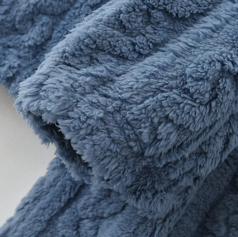 Pijama grueso para mujer con textura jacquard