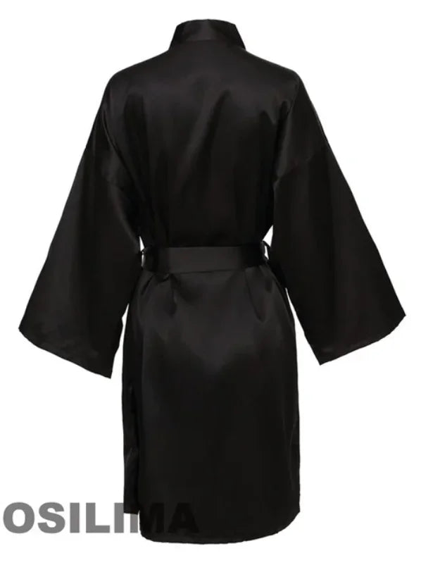 Bata kimono para mujer con letras para celebración de boda