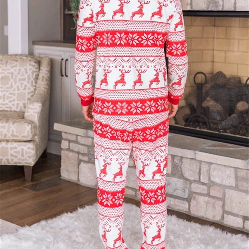 Pijama navideño familiar de manga larga