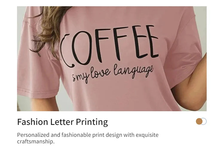 Camisón tipo remerón de manga corta estampado