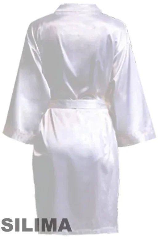 Bata kimono para mujer con letras para celebración de boda