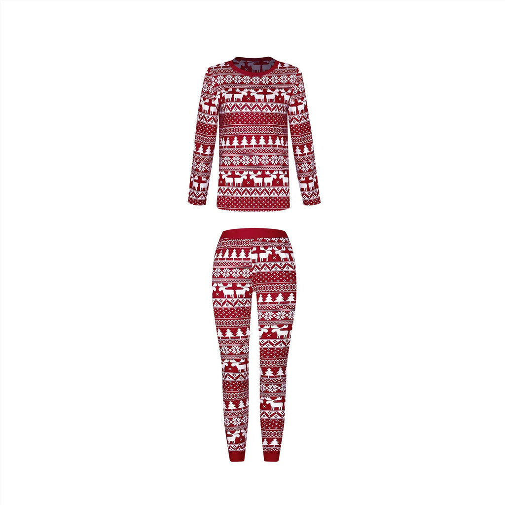 Pijama navideño familiar de manga larga