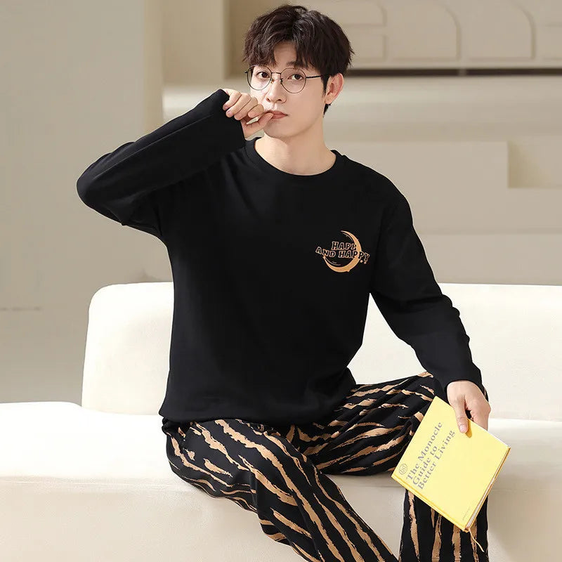Pijama largo para hombre de estilo deportivo