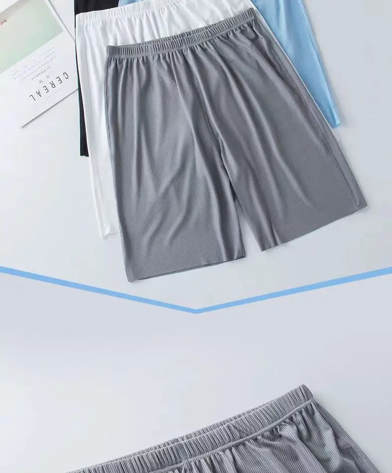 Conjunto de dormir para hombre liso con cuello redondo