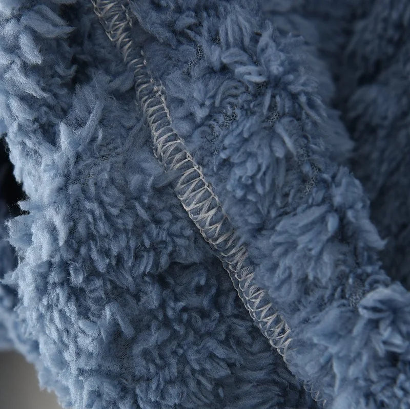 Pijama grueso para mujer con textura jacquard