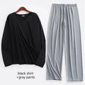 Pijama liviano para hombre con elastano y manga larga