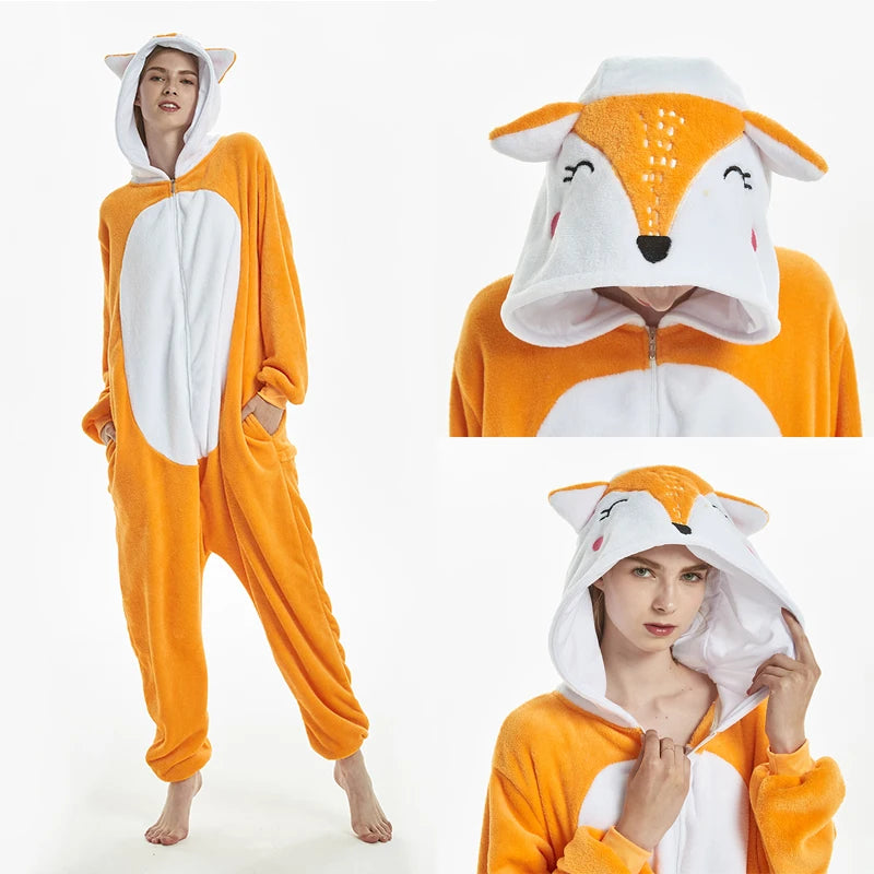 Enterito de dormir con capucha y diseño de animales