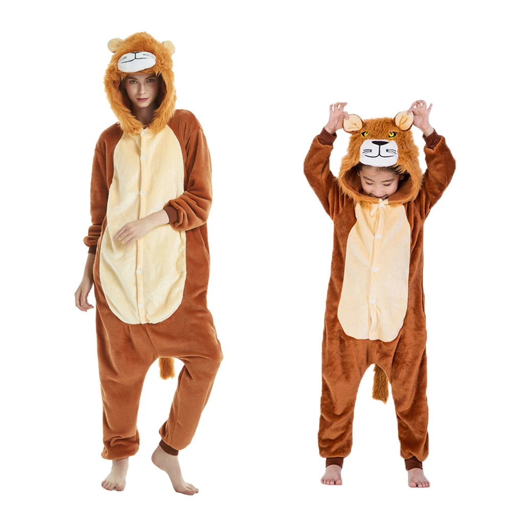Enterito de dormir con capucha y diseño de animales