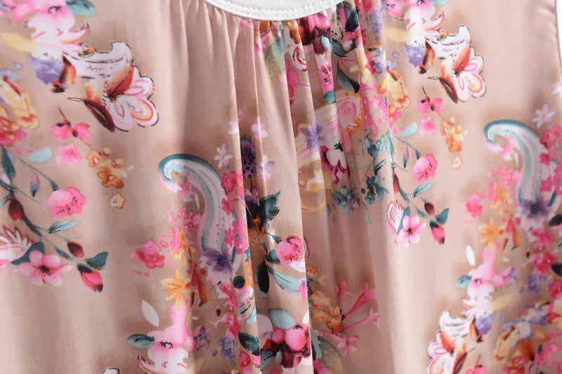 Camisón floral sin mangas en talles XL a 6XL