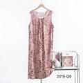 Camisón floral sin mangas en talles XL a 6XL