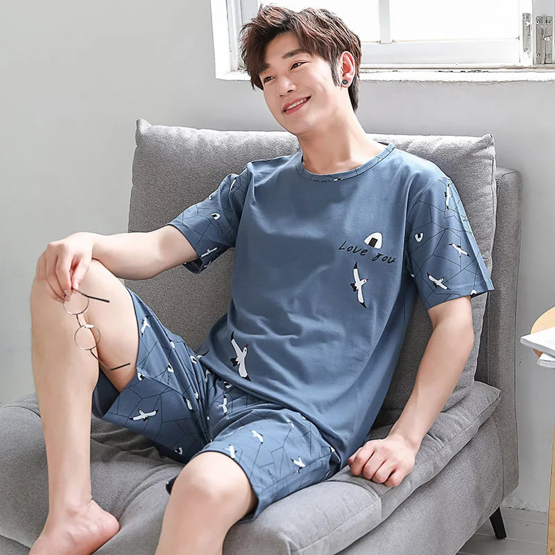 Pijama para hombre con diseños de osos y rayas
