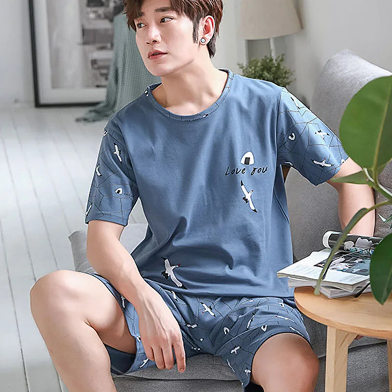 Pijama para hombre con diseños de osos y rayas