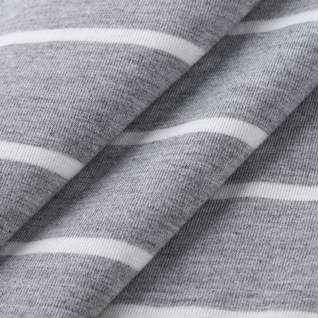Camisón de maternidad y lactancia a rayas con volados