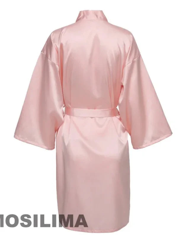 Bata kimono para mujer con letras para celebración de boda
