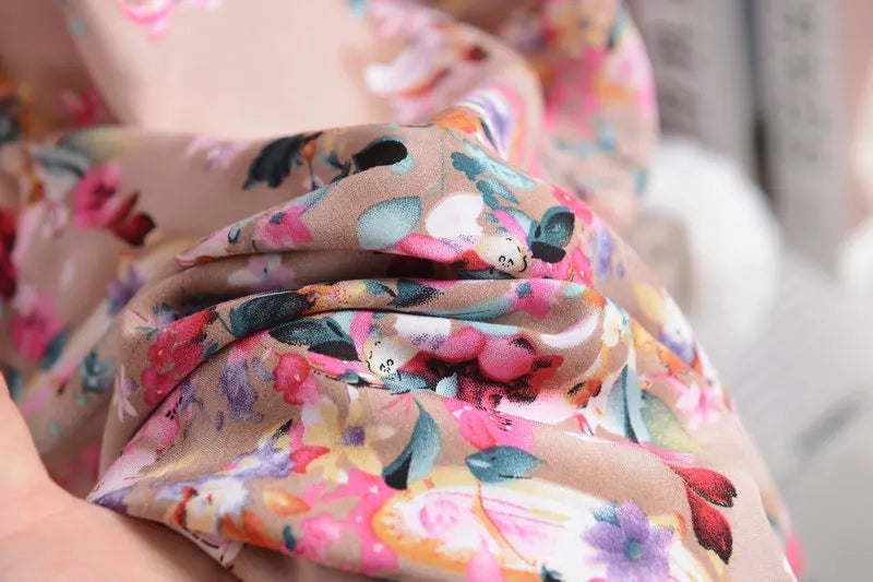 Camisón floral sin mangas en talles XL a 6XL