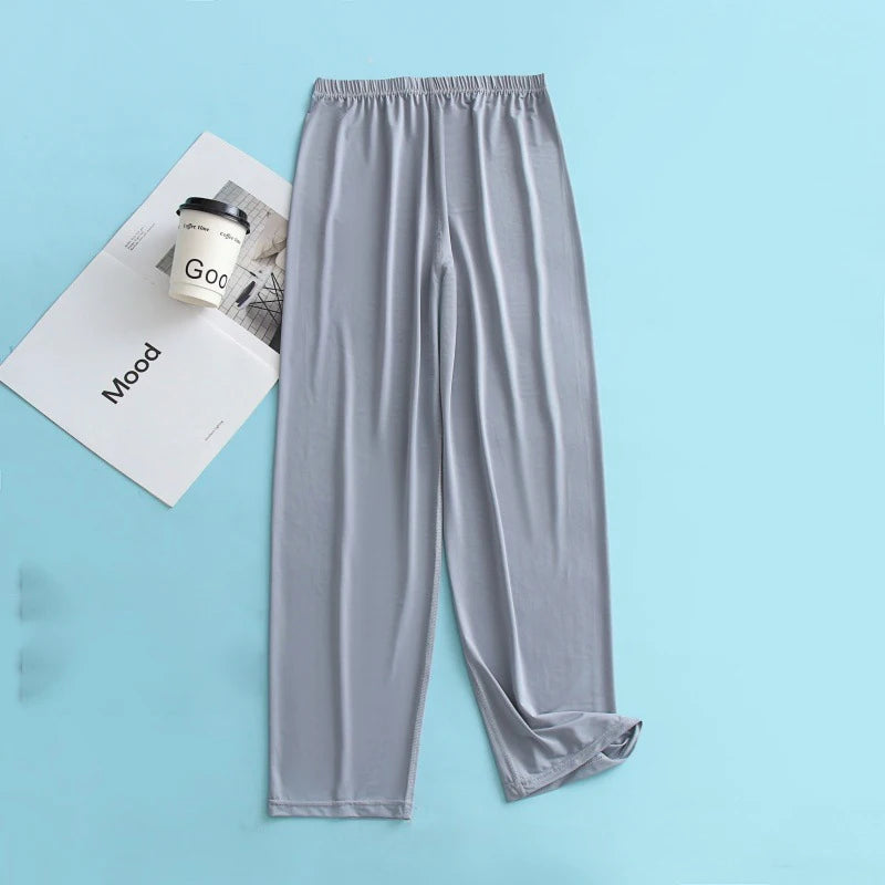 Pijama liviano para hombre con elastano y manga larga