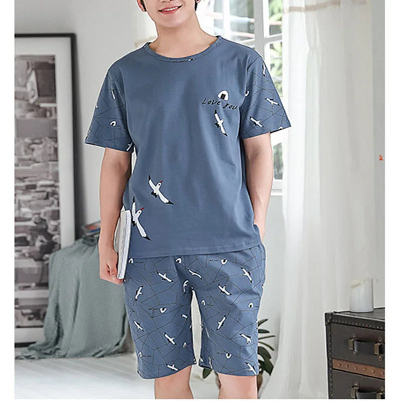 Pijama para hombre con diseños de osos y rayas